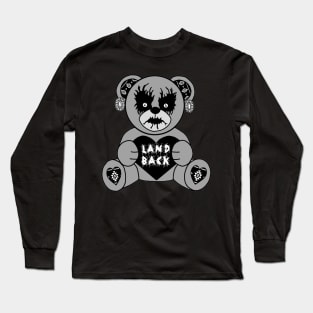 Black Metal Land Back Teddy Bear Long Sleeve T-Shirt